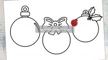 palline natale disegno 1