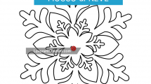 sagoma fiocco neve