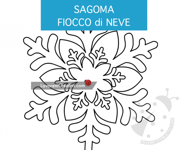 sagoma fiocco neve