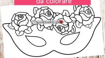 maschera carnevale rose