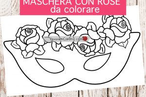 maschera carnevale rose