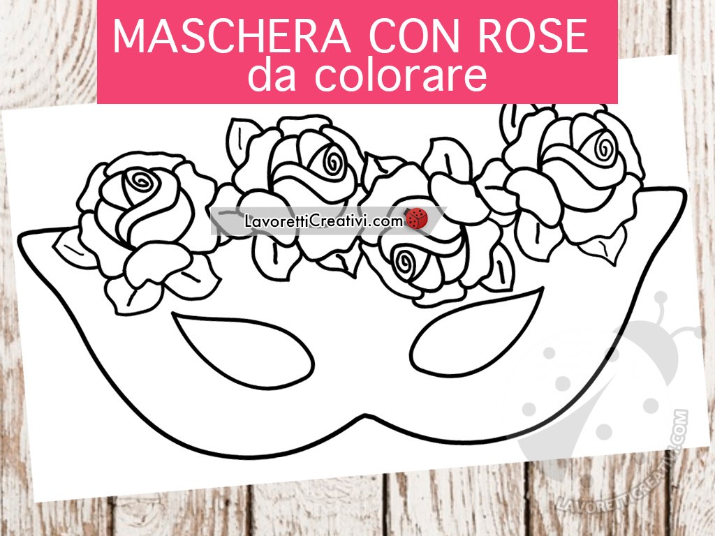 maschera carnevale rose