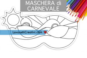 maschera estate disegno