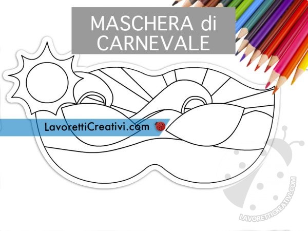 maschera estate disegno