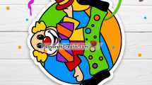 clown colorato