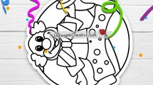clown disegno