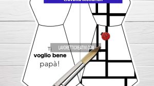 biglietto cravatta mondrian