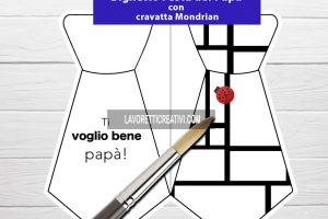 biglietto cravatta mondrian