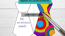 biglietto festa papa cravatta