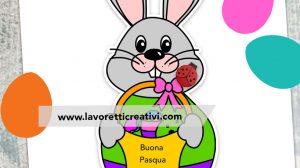 coniglio pasqua cestino