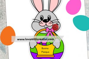 coniglio pasqua cestino