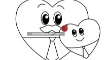 disegno festa papa