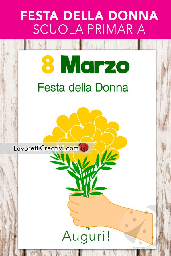 mazzo di mimose a cuore