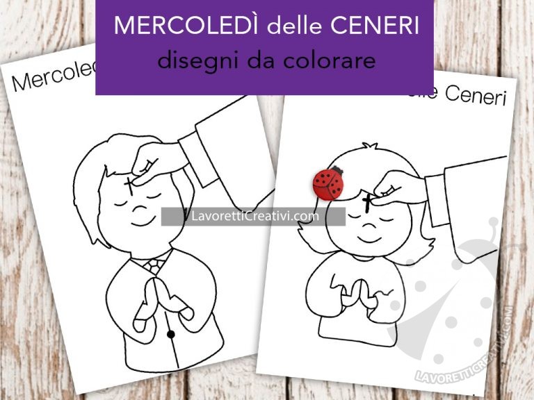 Mercoledì Delle Ceneri Spiegato Ai Bambini Mercoledì delle Ceneri disegni da colorare - Lavoretti Creativi