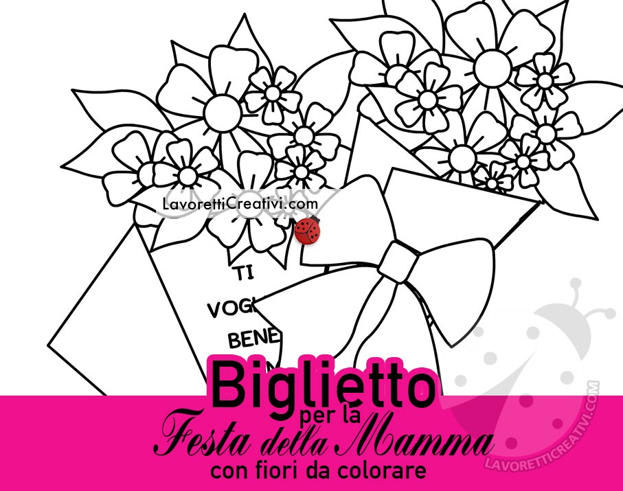 biglietto mamma mazzo fiori