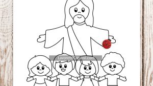 disegno gesu bambini