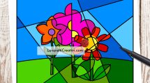 fiori astratti bambini