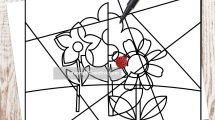 fiori astratti disegno