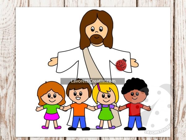 Gesù con bambini catechismo