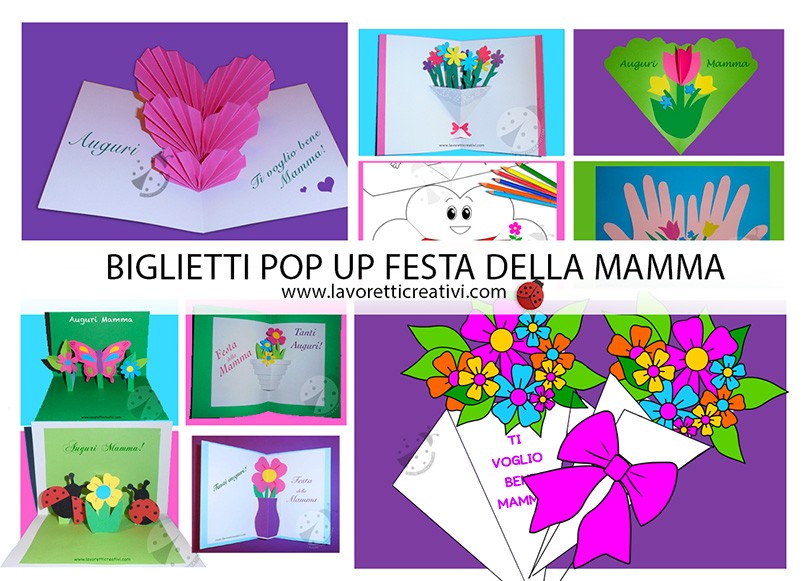 Biglietti pop up Festa della Mamma