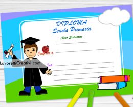 diploma fine anno bambino