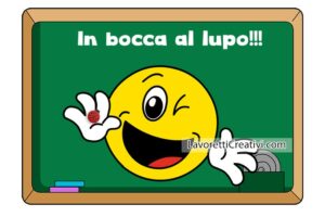 In bocca al lupo esame