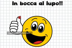 In bocca al lupo esami 1