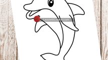 delfino da colorare