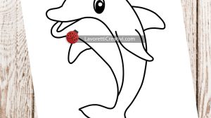 delfino da colorare