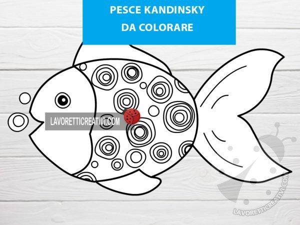 Pesce Kandinsky da colorare