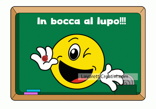 In Bocca Al Lupo Per L'esame Uovo di Pasqua 3 - Lavoretti Creativi