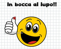 in bocca lupo esami