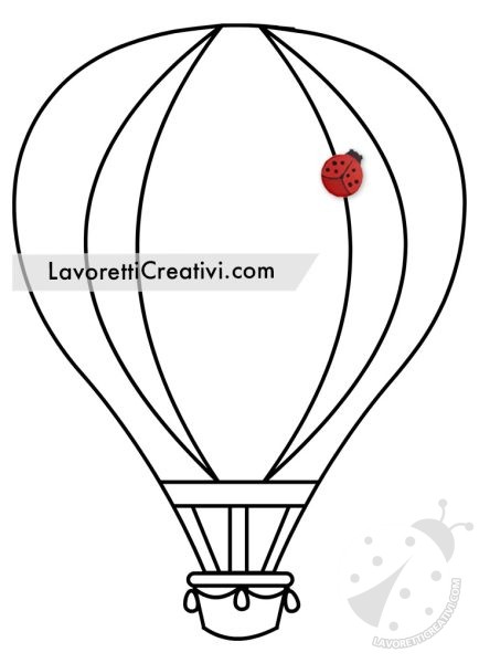 mongolfiera disegno