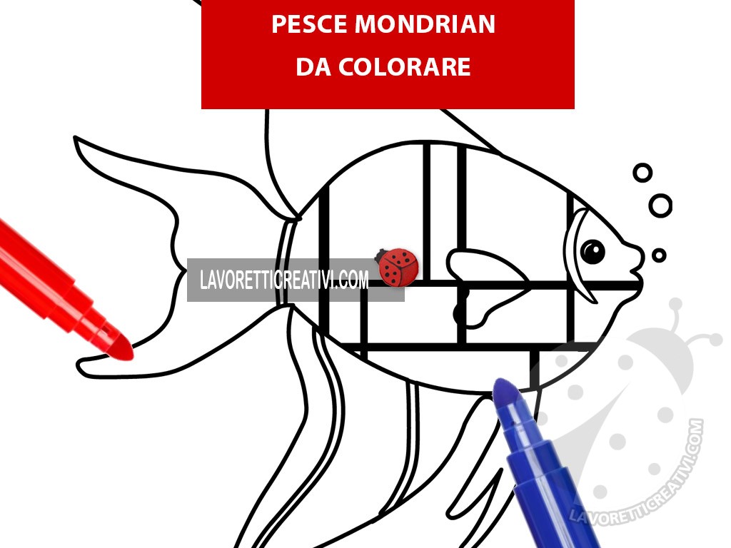 pesce tropicale mondrian