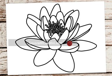 fiore di loto disegno
