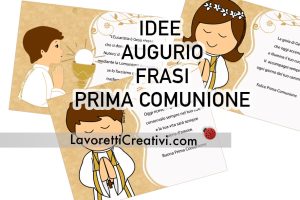 idee augurio frasi Prima Comunione