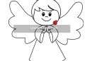 semplice disegno angelo