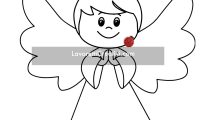 semplice disegno angelo