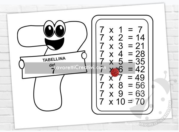 tabellina 7