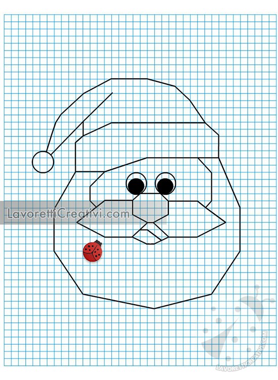 pixel art babbo natale