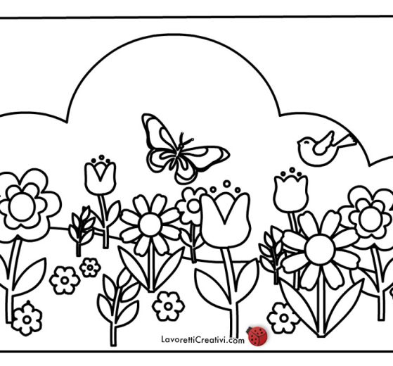 Disegno prato con fiori 8 disegno prato fiori