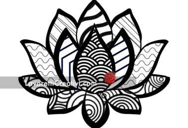 fiore loto zentangle