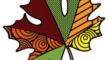zentangle foglia colorata