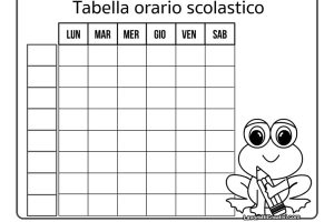 tabella orario scolastico