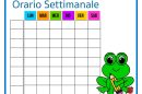 tabella orario settimanale