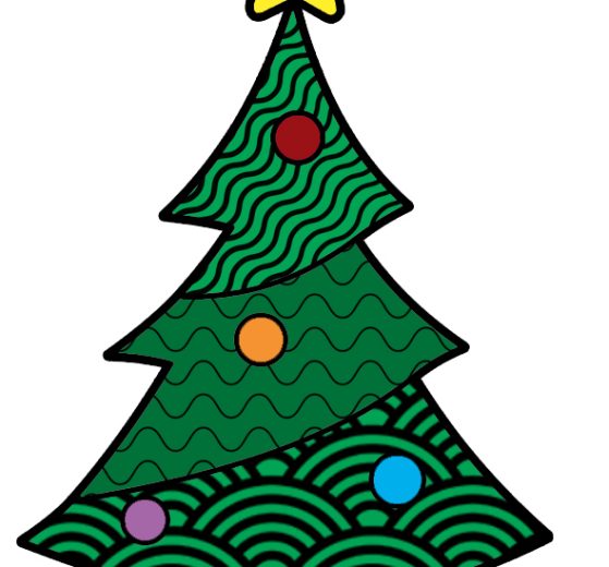 Albero di Natale stilizzato 8 albero natale astratto
