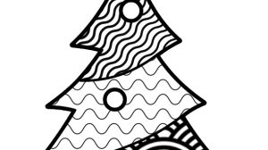 albero natale doodle