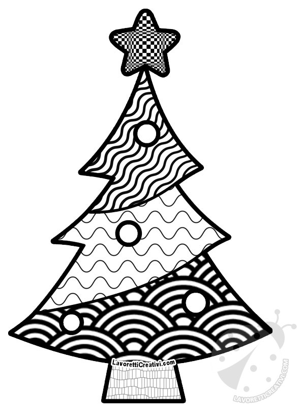 albero natale doodle