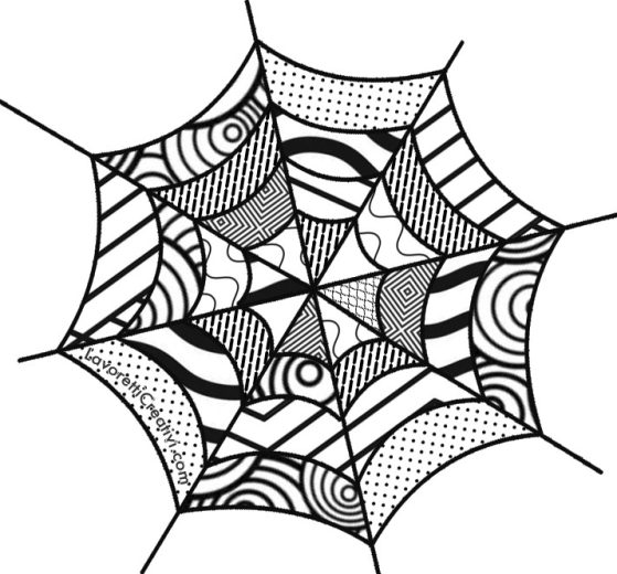 Ragnatela zentangle 9 ragnatela zentangle