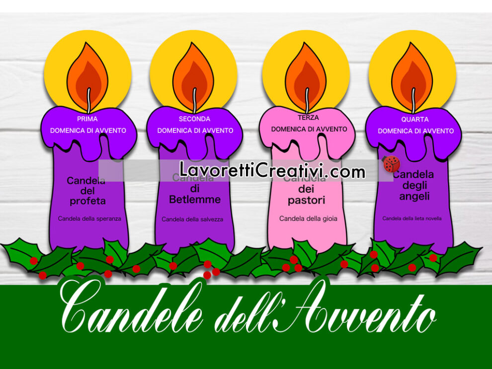 Colori Delle Candele Dell Avvento Candele Avvento - Lavoretti Creativi